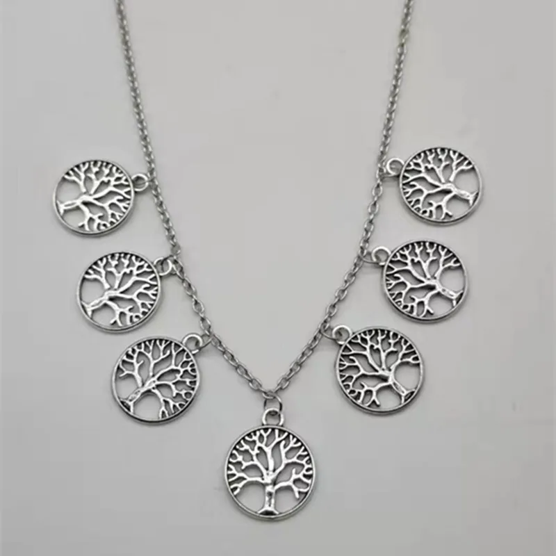 Новое модное ожерелье в виде дерева жизни женское Очаровательное простое с