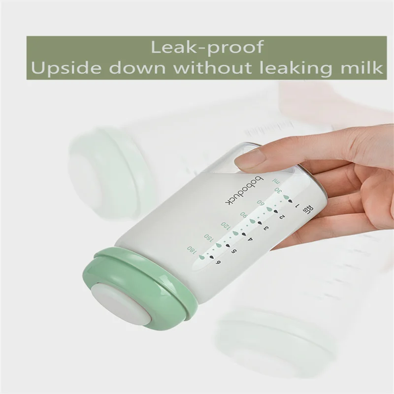 

2021 Newest Breast Milk Preservation Bottle Wide Mouth Glass Milk Cup Baby Milk Tank