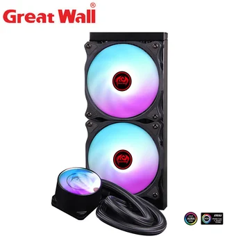 Great Wall CPU Cooler RGB PWM Water Cooling For Intel LGA1150 1151 1155 1156 775 AMD AM3 AM4 Cooler RGB CPU Cooler For PC