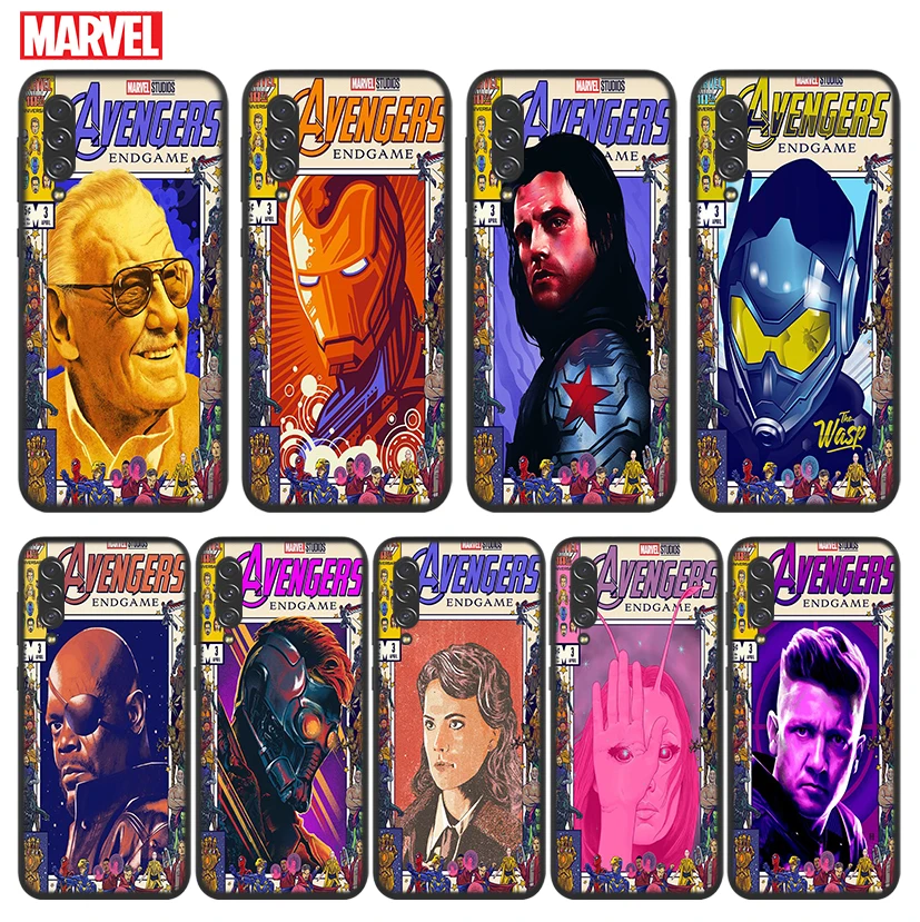 

Marvel Avengers Retro poster For Samsung Galaxy A90 A80 A70S A60 A50S A40S A30S A20E A10S A2 Core 5G Black Soft Phone Case