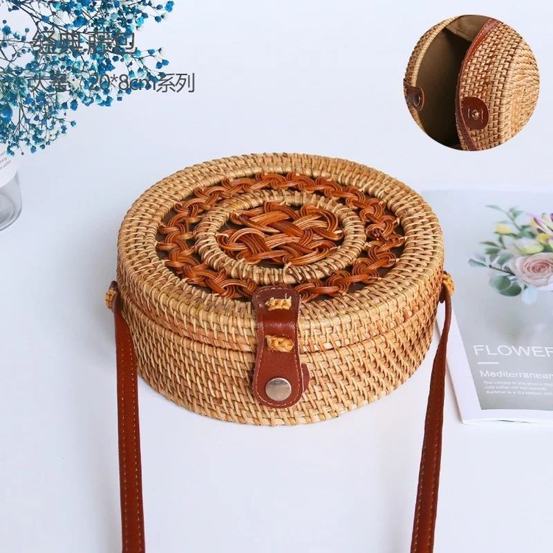 Квадратная круглая соломенная сумка Mulit женские летние сумочки из ротанга