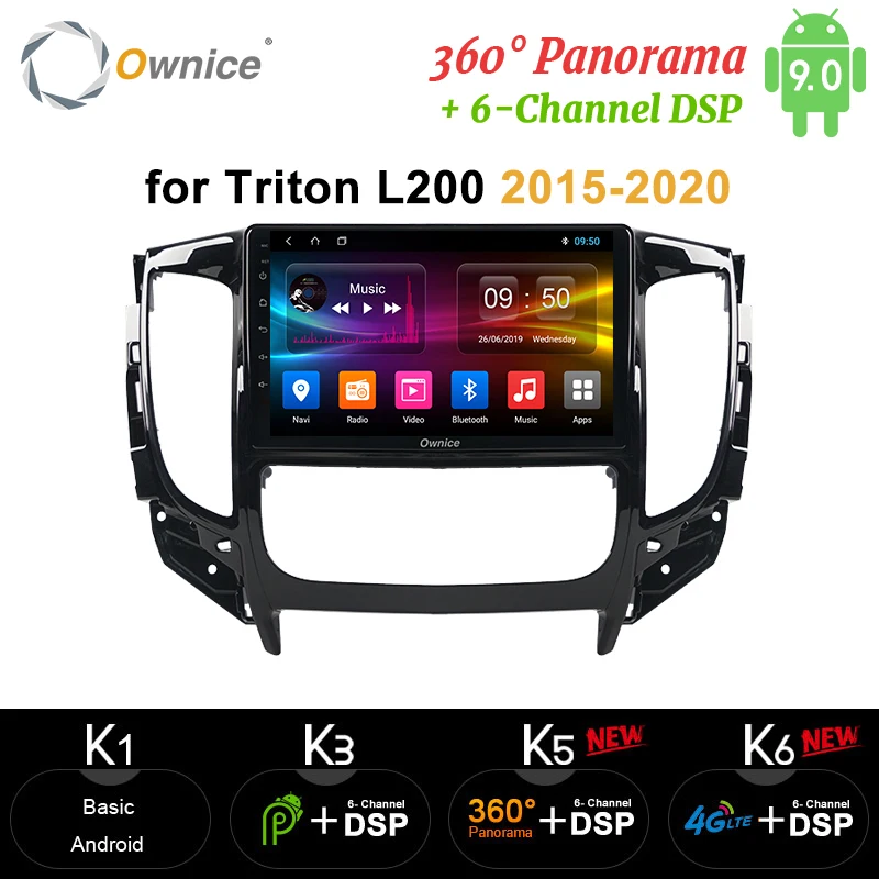 Ownice DSP 9 &quot2 din Android 0 автомобильное радио стерео для Mitsubishi Triton L200 2016-2018