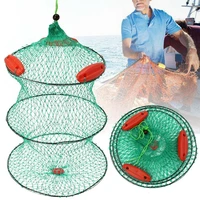 75 discounts hotfoldable nylon fishing bait net mesh trap minnow crawfish shrimp floating cage