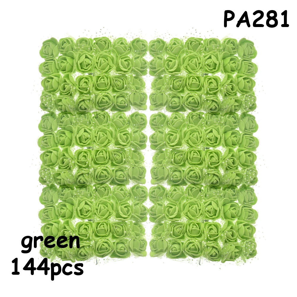 144 шт. искусственные поролоновые розы разноцветные цветы для украшения дома