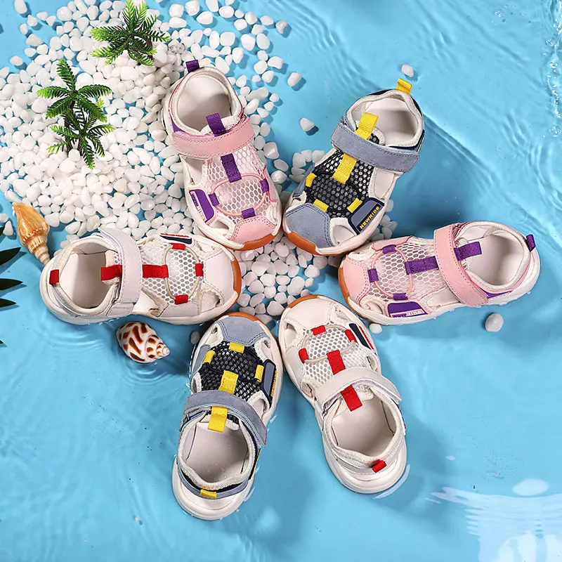 

2021 New Arrivals Summer Baby Sandals for Girls Casual Closed Toe Toddler Infant Kids Princess Walkers Shoes Size 20-30 4-6y