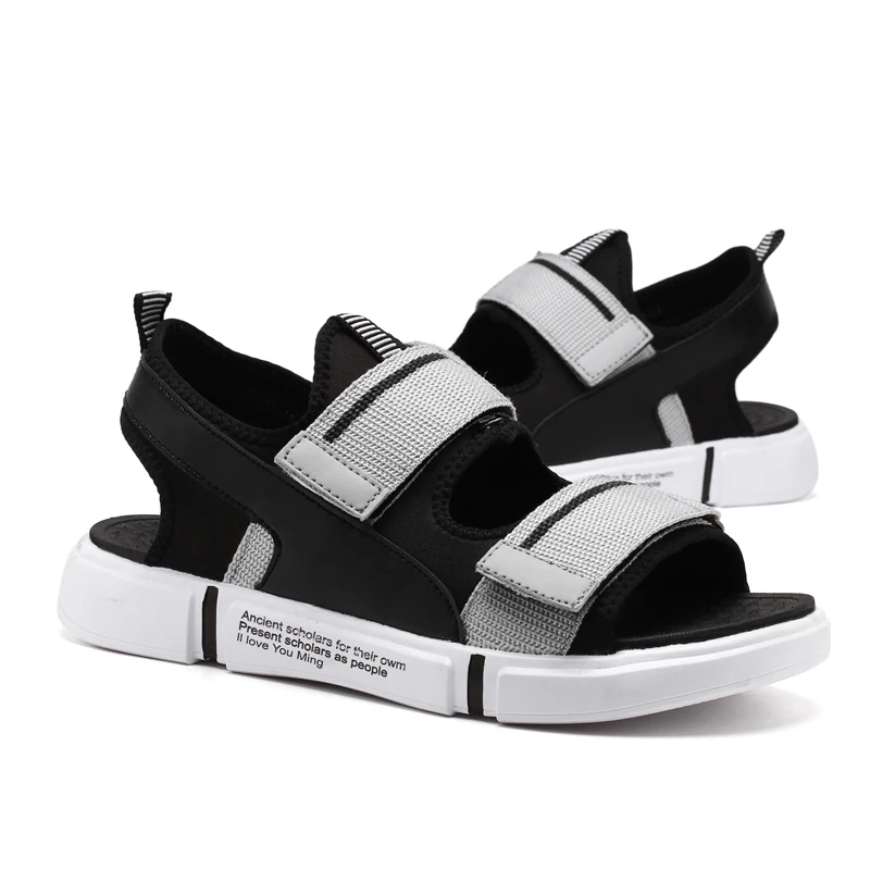 

New 2020 Men Outdoor Sandals Summer Beach Sandals Outdoor Sport Shoes Men Breathable Light Slippers Mesh Flip Flops Size 34-45