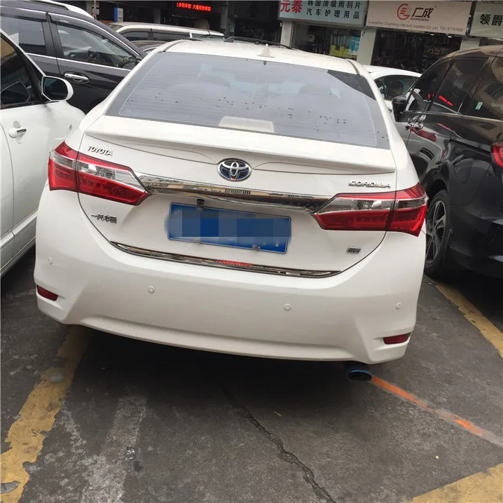 Спойлер для TOYOTA Corolla 2014-2017 высококачественный спойлер из АБС-пластика заднего