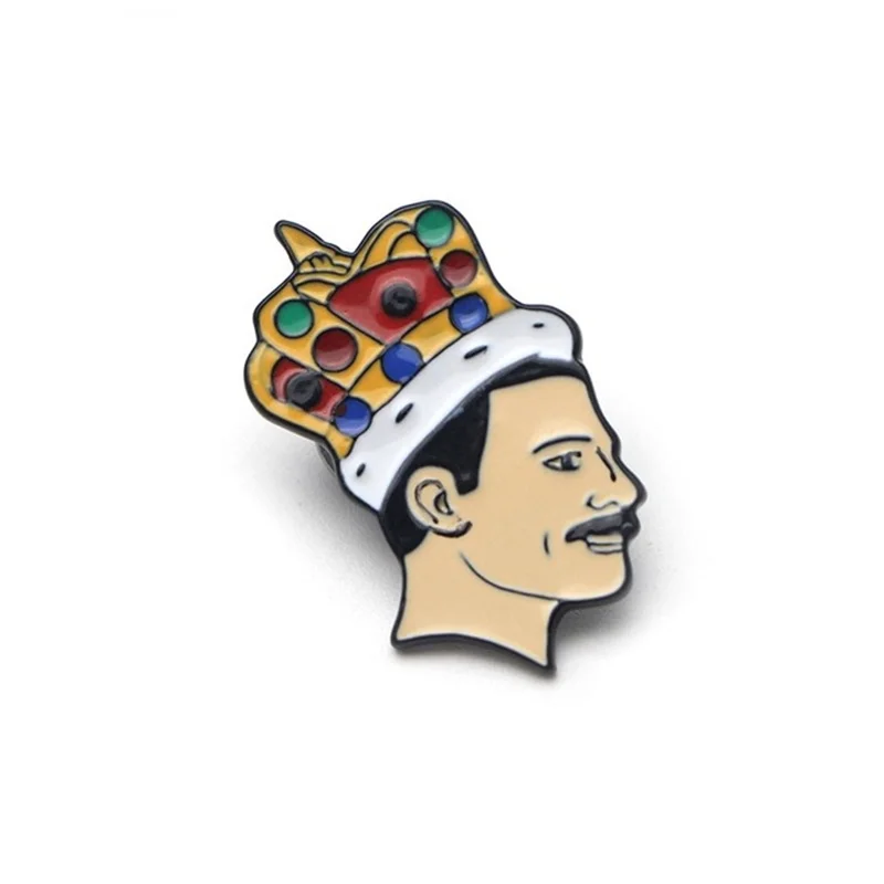 The Crown Man Freddie Mercury эмалированная булавка Queen отворот музыкальный любимый подарок