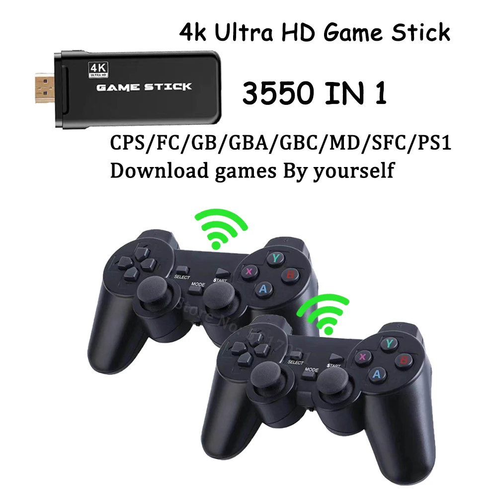 USB Беспроводная 3D Мини Аркада видео игровая консоль для 16 бит MD 3550 Классическая