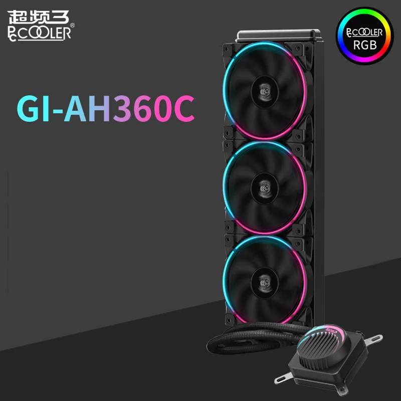 Pccooler PC Case Water Cooling Computer CPU Fan Integrated Water Cooler Cooler For LGA 775/115x/1366/2011/AMD/AM3/AM4