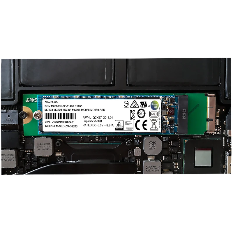 Новый твердотельный накопитель 1 ТБ SSD для 2012 Macbook Air A1465 A1466 Md231 Md232 Md223 Md224 MAC |
