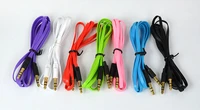 3ft 3 5mm jack stereo male to male audio aux cord noodles cable for iphone pc durable economical portable 2 in 1 audio cable