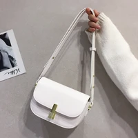 new small fashion underarm crossbody bag for women pu leather luxury trendy solid color shoulder bag female mini handbags purses