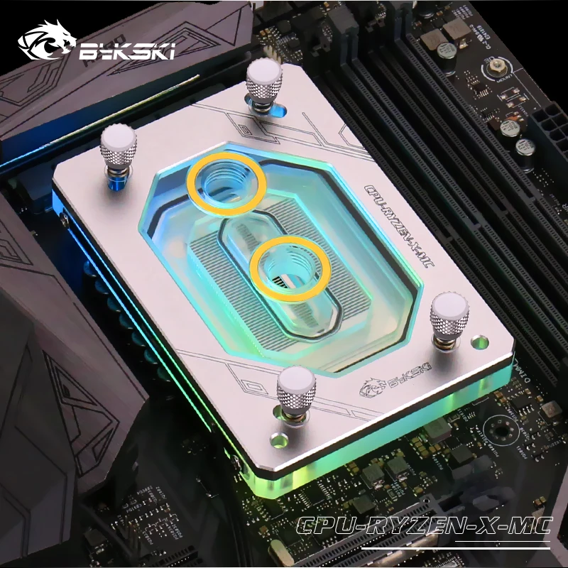 BYKSKI термопаста arctic mx-4+ RYZEN3000 RyzenAM3/AM3+/AM4 1950X TR4 X399 X570 cpu водоблок медный радиатор кулер для воды