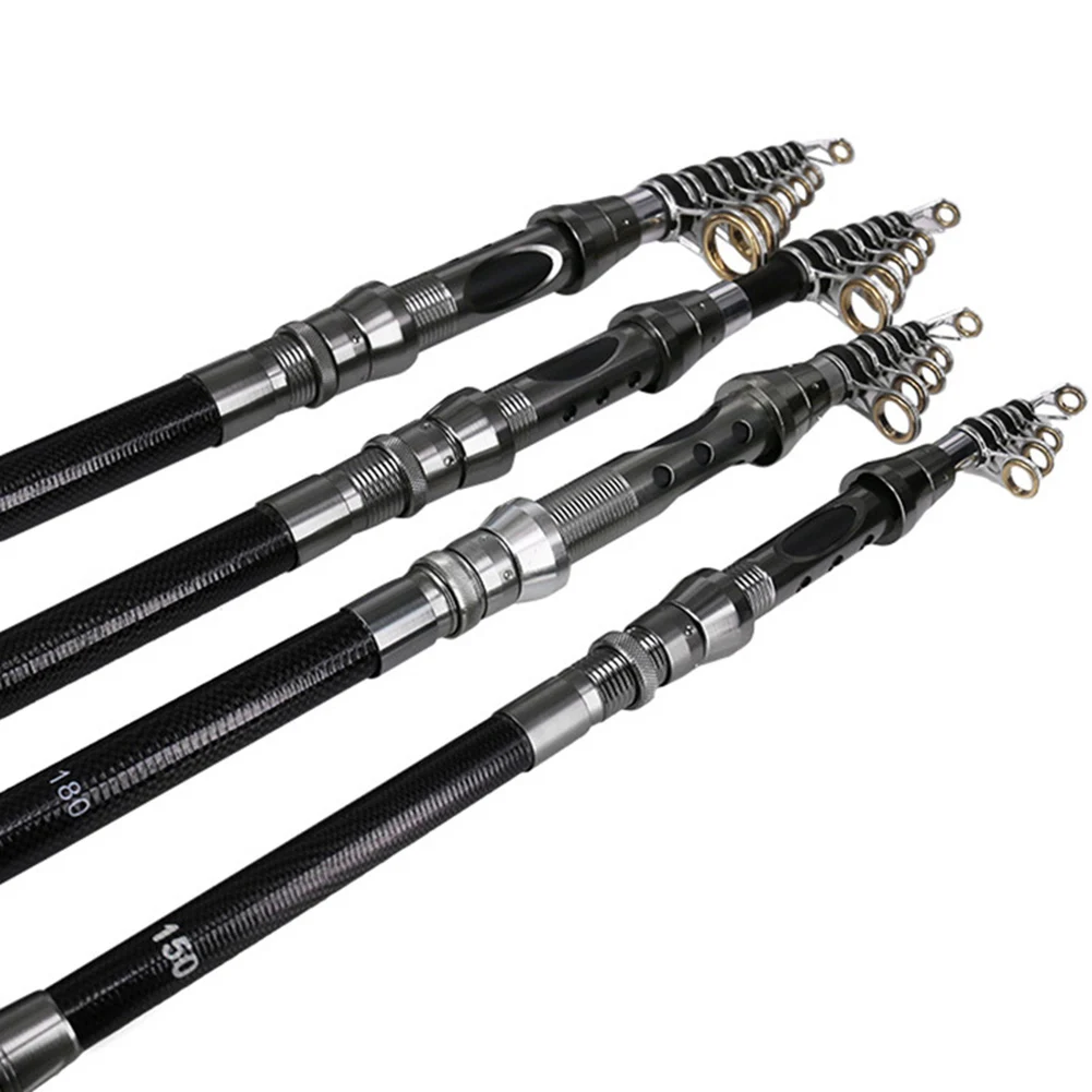 

Telescopic Sea Fishing Rod Portable Spinning High Carbon Fiber Fishing Rods Pole Mini 1.5M 1.8M 2.1M 2.4M 2.7M