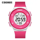 Часы детские цифровые для девочек и мальчиков, очаровательные розовые простые спортивные водонепроницаемые наручные для плавания, 5 бар