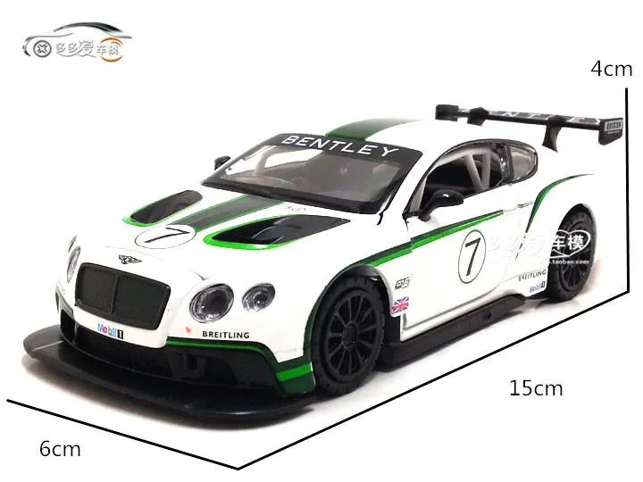 Горячая 1:32 Bentley Континентальный GT3 литой автомобиль литые Автомобили Модель оттягивающийся звуковой светильник Коллекция подарков игрушки для детей