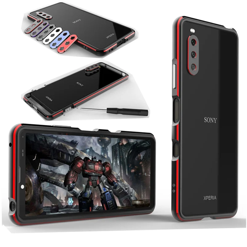 

Бампер для Sony Xperia 10 III, Роскошный Алюминиевый металлический чехол с рамкой для телефона Sony Xperia 10III 10 Iii, металлический защитный чехол