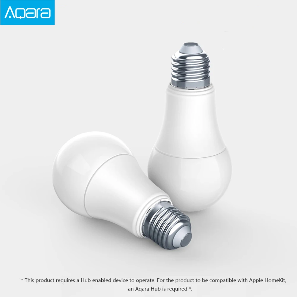 Aqara 9W E27 2700 K-6500 K 806lum умный светодиодный светильник белого цвета для работы с домашним комплектом и приложением MIjia
