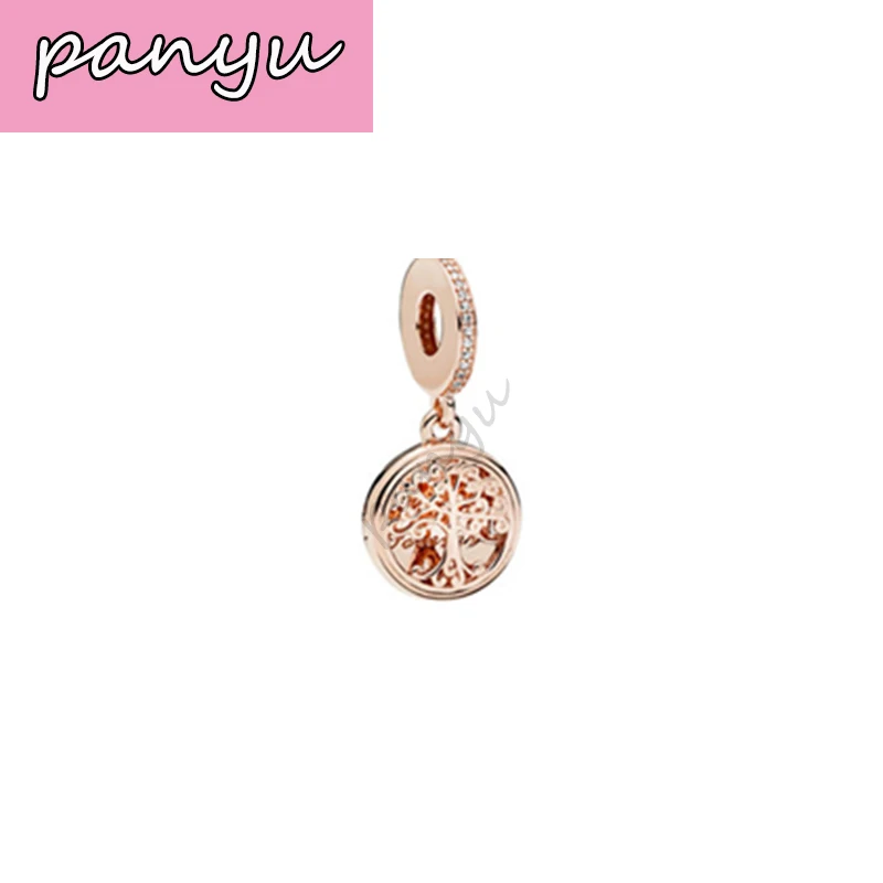 Pandoras Подвески Серебро 925 розовое золото в форме сердца ювелирные изделия для Pandoras браслет и браслет бусины Подвески Украшения