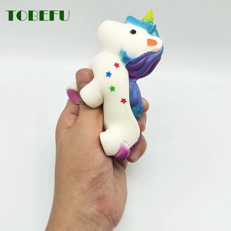 TOBEFU Jumbo мягкие игрушки для детей, медленно растущая антистрессовая игрушка, единорог, мягкая игрушка для снятия стресса, Забавная детская игрушка в подарок