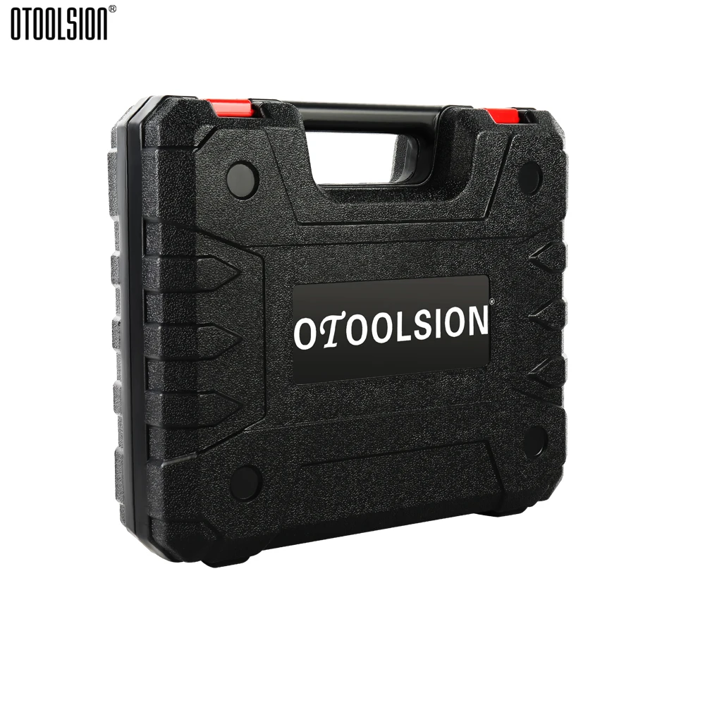 

OTOOLSION Safety Instrument Tool Box ABS Plastic Storage Toolbox Equipment Tool Case Suitcase Not include Electric Drill