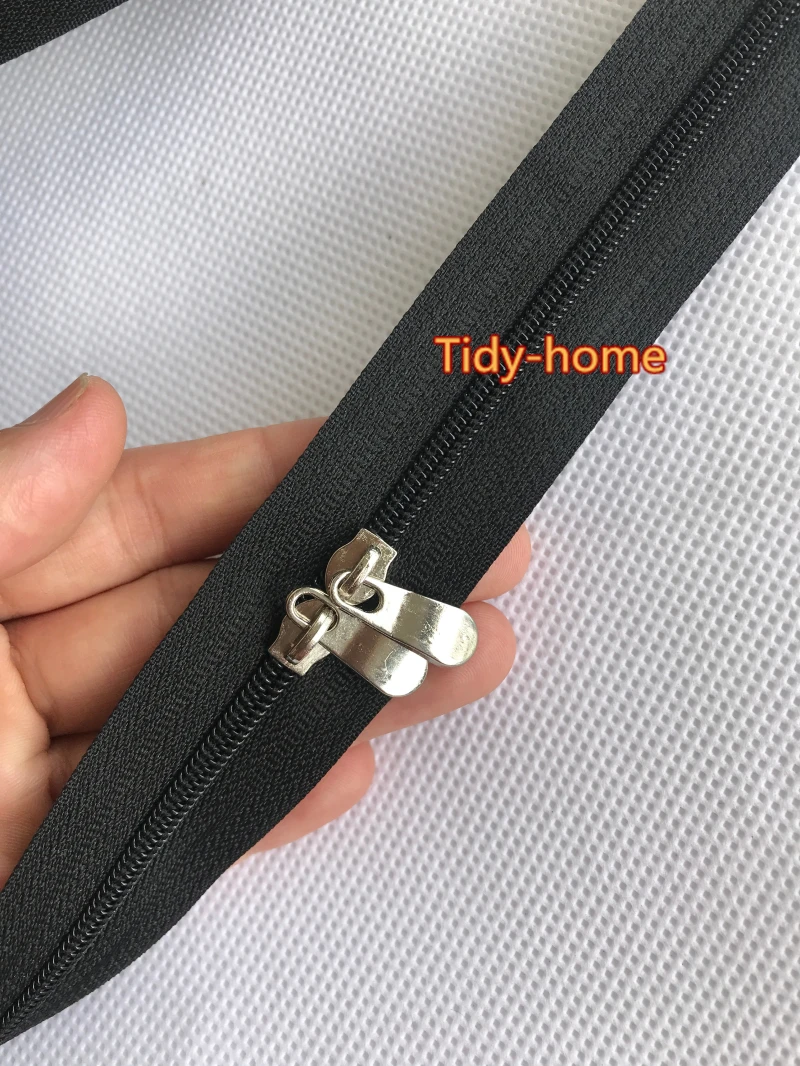 5 метров #3 нейлоновая молния с 10 шт. уплотненная слайдер Длинные молнии для одеяла