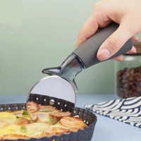 creative stainless steel pizza wheel rotary hob scroll wheel axle pancake dividing knife kitchen diy baking tool accessories