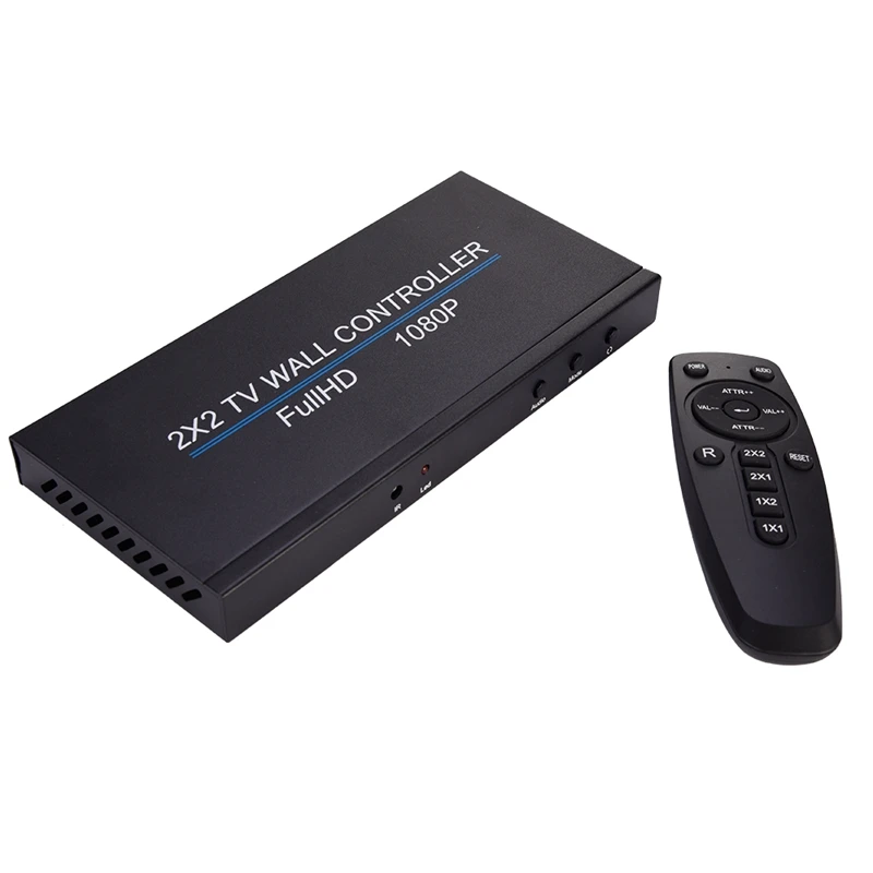 Настенный видеоконтроллер 2X2 1 вход HDMI 4 выхода 2x1/3x1/4x1/1x2/1x3/1x4 комбинированный