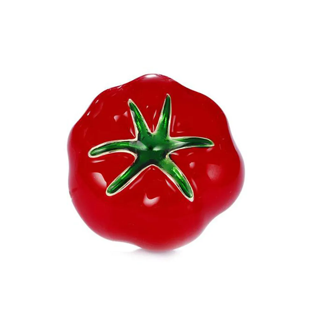 Эмалированная брошь Ellenmar в виде красных томатов с корсажем для костюма шарфа