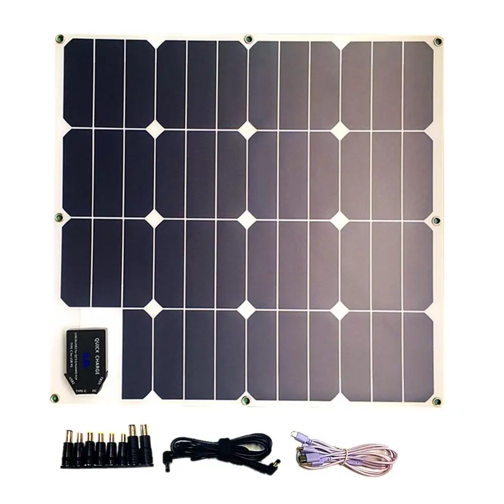 Солнечная панель сверх Быстрая зарядка 50 Вт зарядное устройство с двойным USB 5 V/9V3A