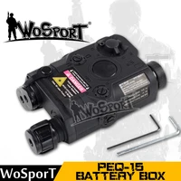 wosport tactical army field adventure fighter peq 15 multi function battery box in the open air military sport complete bk
