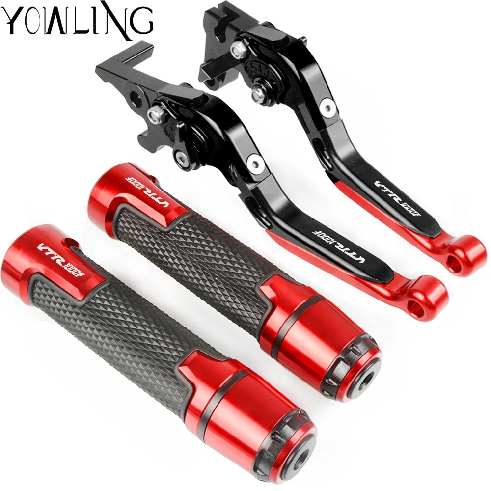 

Motorcycle Accessories Brake Clutch Levers Handlebar Hand Grips ends For Honda VTR1000F Firestorm 1998 1999 2000 2001 2002-2005
