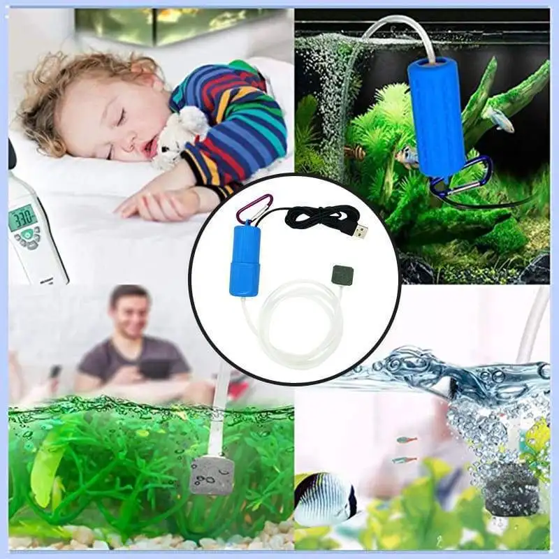 

USB Paramagnetic Oxygen Pump Ultra-quiet Mini Brushless DC/USB Water Pump 5V 300cm Submersible Fountain Aquarium Circulating