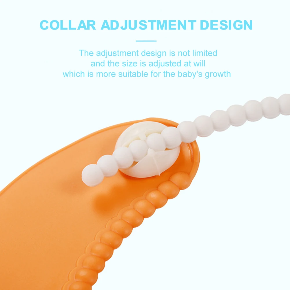 

1 PC Infant Bebe Care Tools Baby Bib Adjustable Waterproof Feeding Bib With Food Catcher Mess Free Saliva Towel Stain Odor Resis