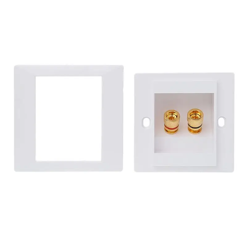 

P82F Wall Socket Audio Video Panel Speaker Junction Box Power Outlet