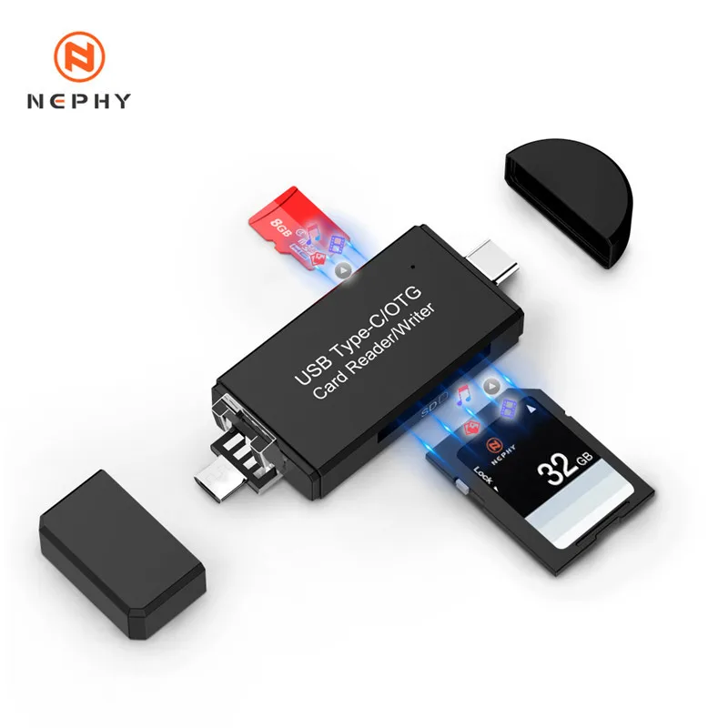 USB 3,0 считыватель карт памяти type c OTG android адаптер кардридер для micro SD TF microsd ноутбука Настольный компьютер usb интерфейс