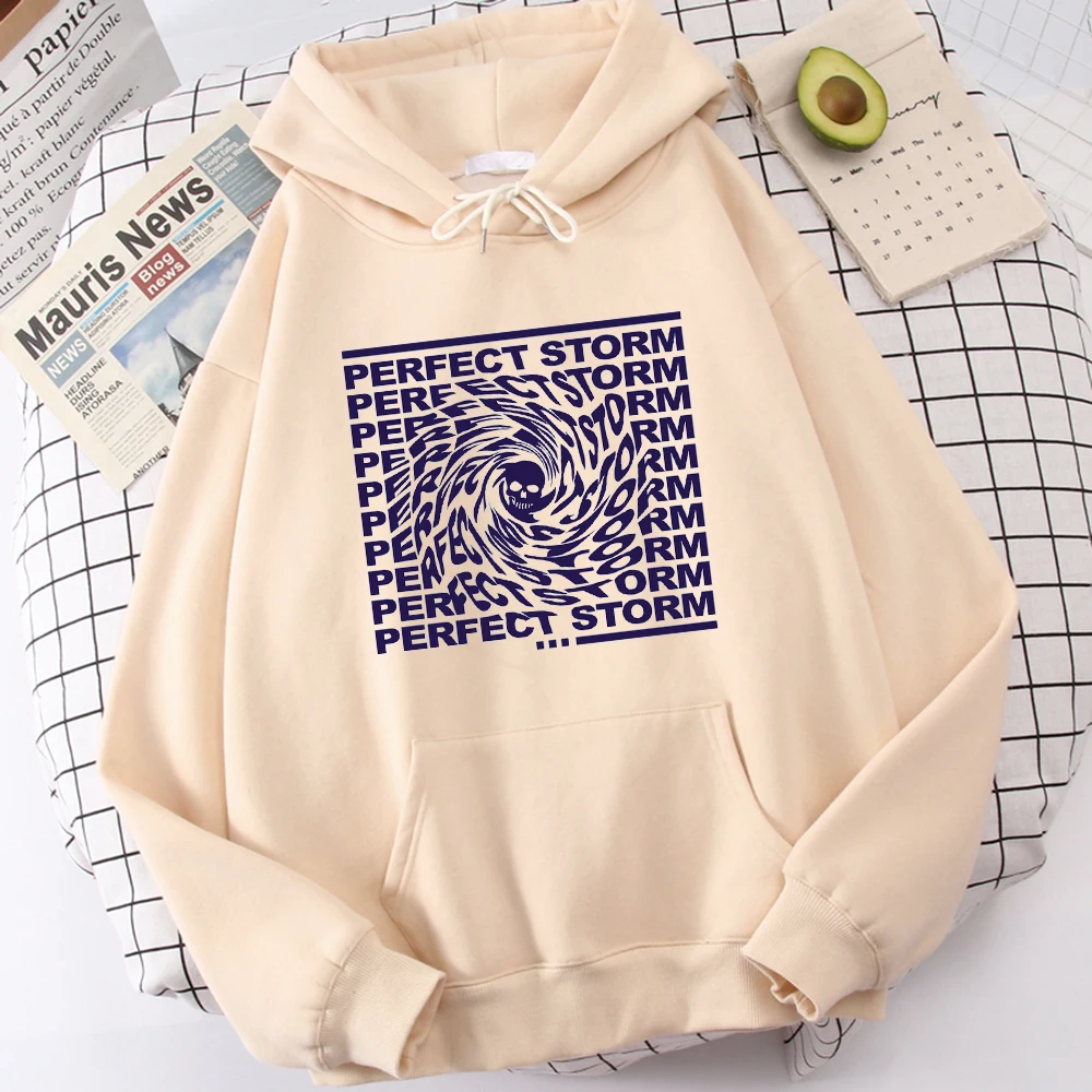 

Perfect Storm Prints Female Hip Hop Sweatshirt Retro Loose Fashion Style High Quality Hoodie Fleece O-Neck Womans Hoodies