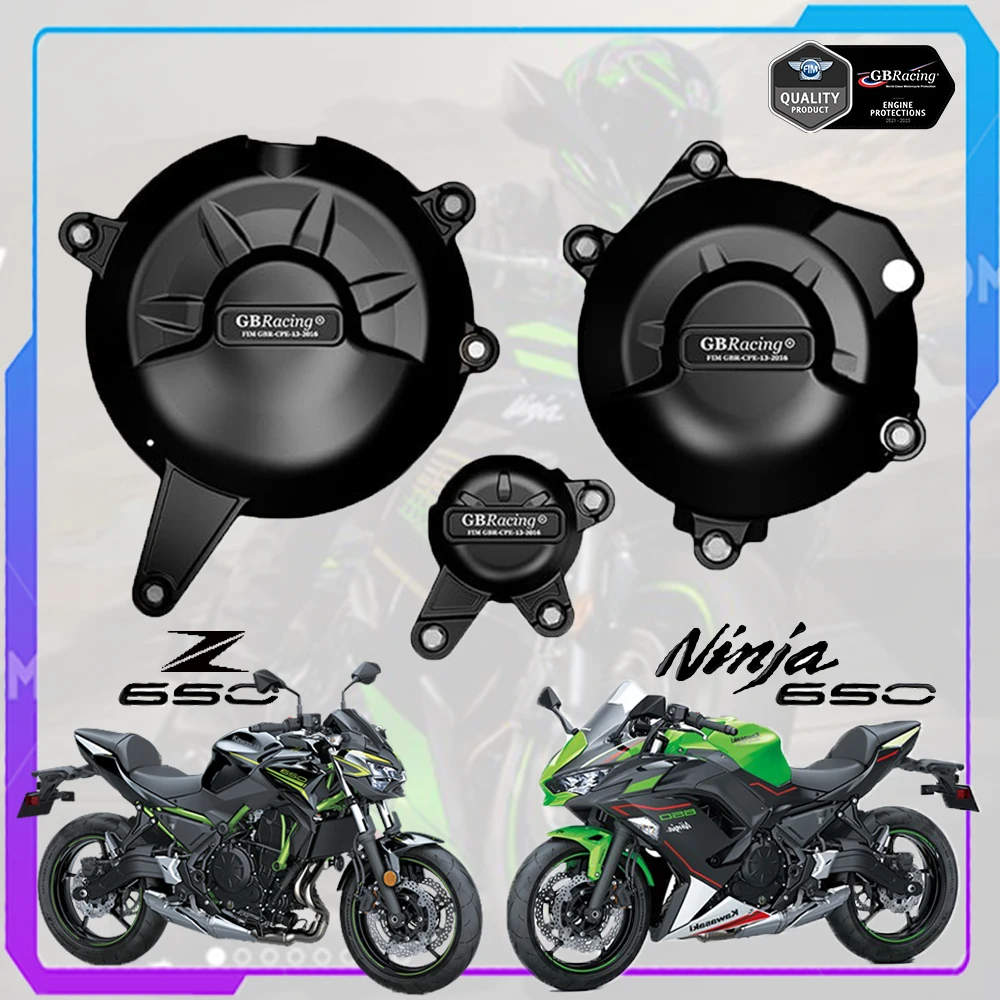 

Motorcycles Engine cover Protection case for case GB Racing For KAWASAKI Z650 NINJA650 2017-2021 2020 Engine Covers Protectors