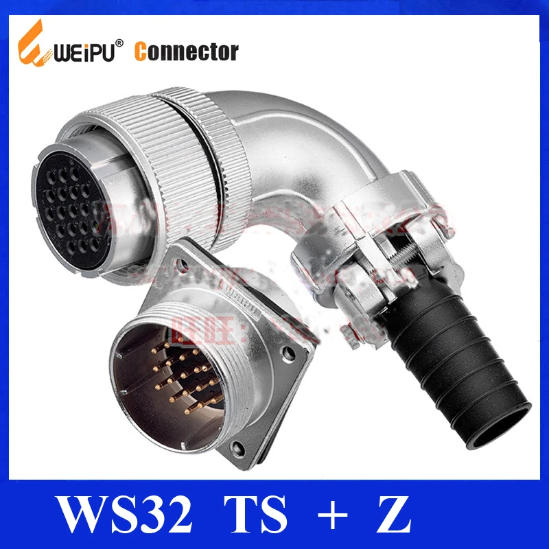 Оригинальные Weipu коннектор WS32 TS + Z 4 6 8 10 10B 11 12 13 19 Pin Женский Угловой кабель штекер