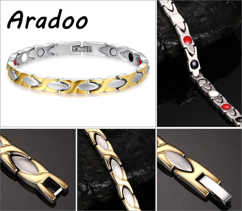 

ARADOO For Bracelet Magnetic Bracelet Stainless Steel Bracelet Korea Men's Bracelet Metal Bracelet Clasp Bracelet Holiday Gift