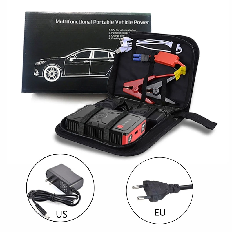 

Super Safe Car Jump Emergency Starter Engine USB Quick Charge 12V Auto Portable Lithium Battery Power Pack High Capacity
