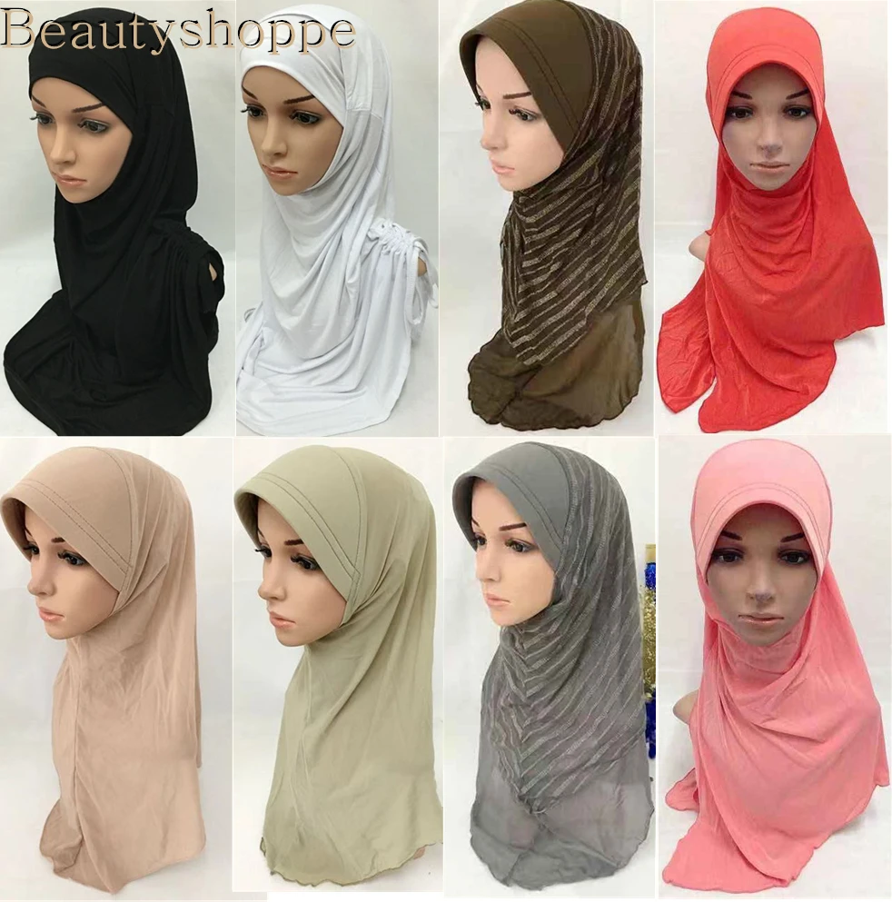 Мусульманские однотонные головные уборы Amira Ready Go шапки|Мусульманская одежда| |