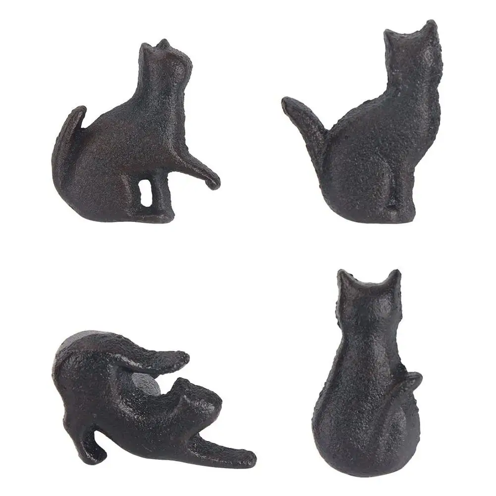 Ручка ящика прочный простой Кот Форма железный ящик тянет ручки для шкафчик