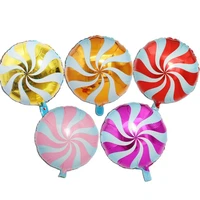 18inch candy color balloon windmill wave dot lollipop foil balloons celebration party birthday decoration ballon baby shower toy