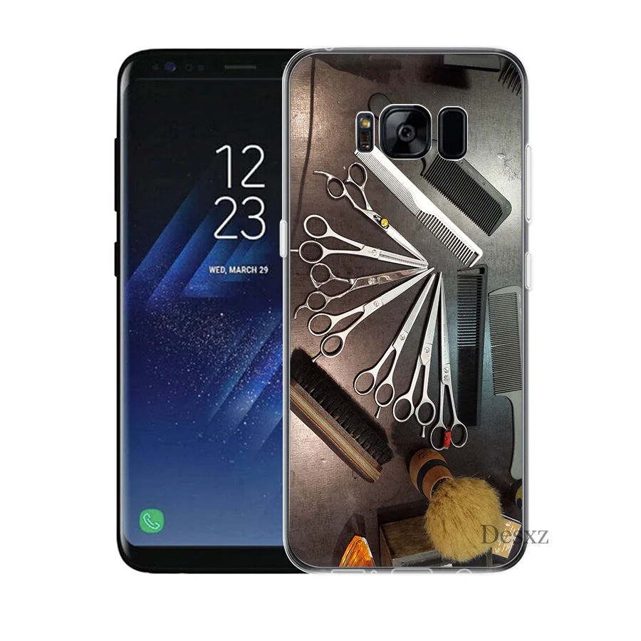 Phone Case Cover Stylist Scissors Brush Switch Print Drawing For Samsung Galaxy J3 J5 J7 2016 2017 A5 A6 A8 Plus 2018 Note 8 9 |