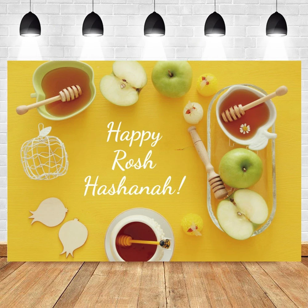 

Yeele Rosh Hashanah Jewish New Year Backdrops Honey Pomegranate Wood Board Photography Background For Photo Studio Decoration