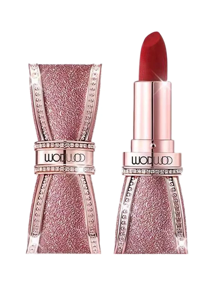 

Cy Limited Small Gold Bar Truncheon Lipstick Brand Bow Female Genuine