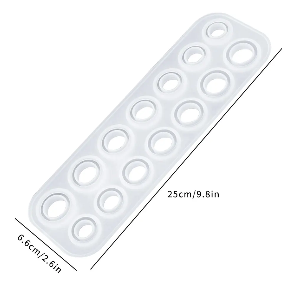 

Silicone Ring Mold Flexible Resin Round Bracelet Jewelry Casting Mould Pendant Handmade Making Ring Jewelry Silicone Mold