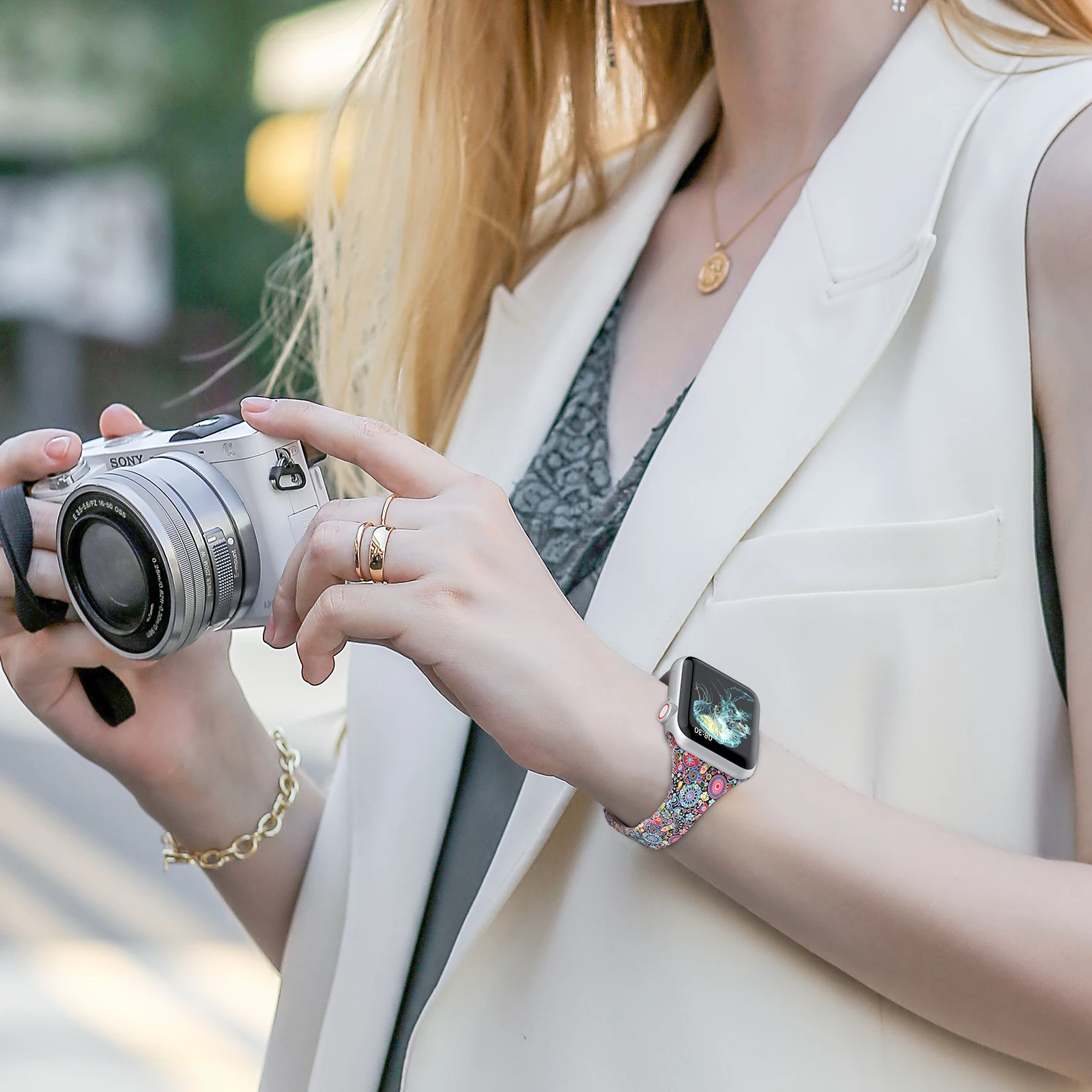 Силиконовый ремешок Wearlizer для Apple Watch Band водонепроницаемый тонкий спортивный